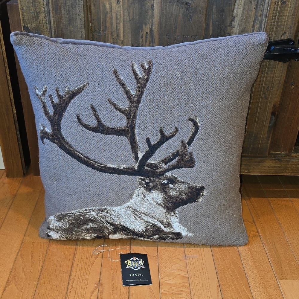 Hines Elk Tapestry Pillow